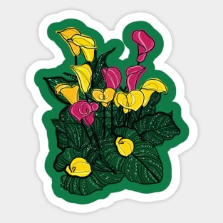 Calla Lilies Sticker